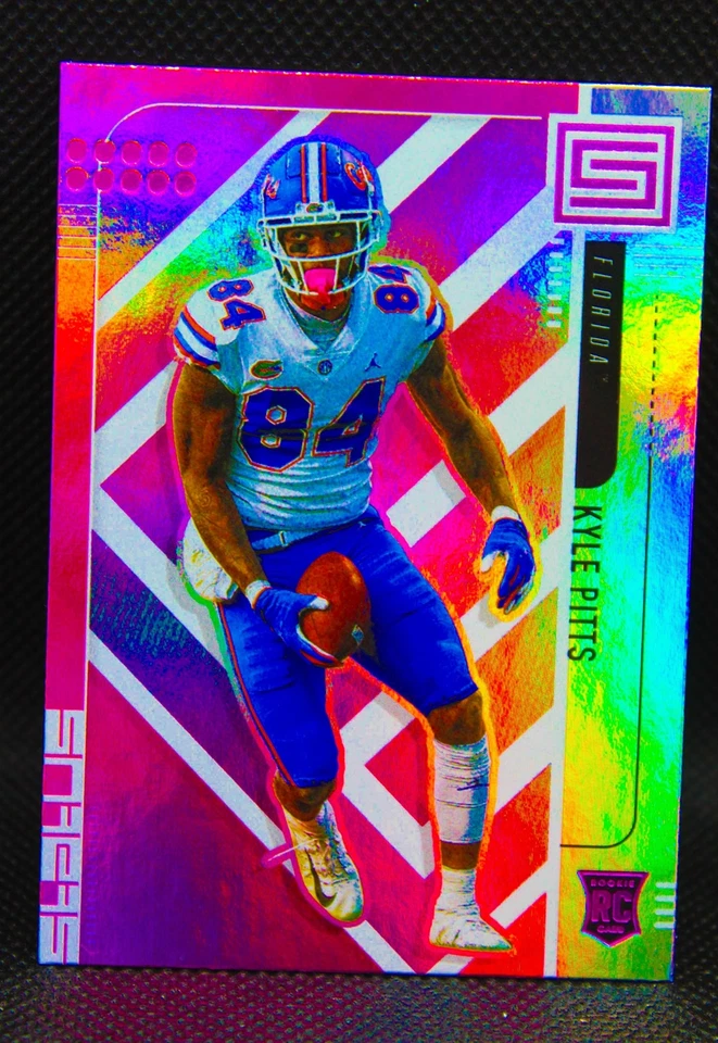 Kyle Pitts RC 2021 Chronicles Draft Picks Status Pink Holo Rookie Card #175 NFL - Image 3 of 4