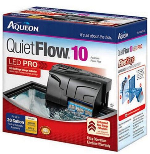Aqueon  QUIET FLOW 10 POWER FILTER FOR AQUARIUMS