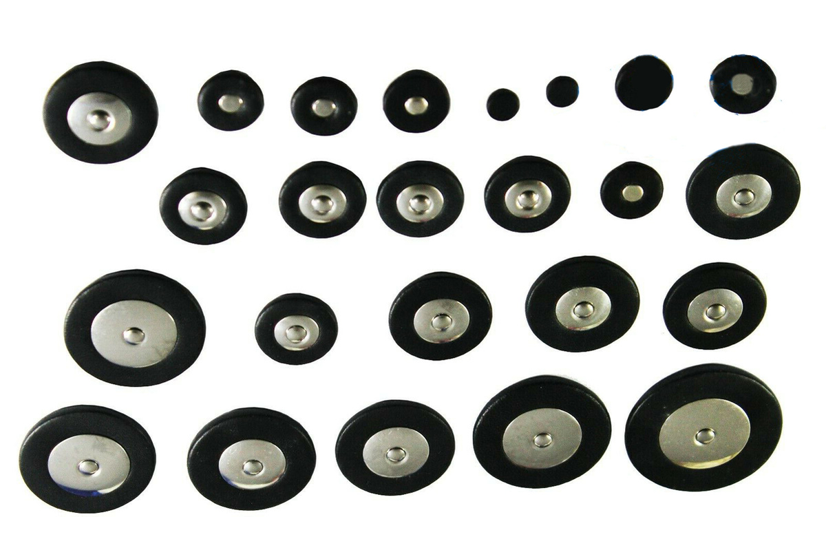 Black Lamb Skin Metal Resonator Alto Saxophone Pads Set for YAMAHA