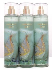 BATH  BODY WORKS EMERALD MIST FRAGRANCE BODY MIST SPRAY 8 FL OZ LOT OF 3 PCS 