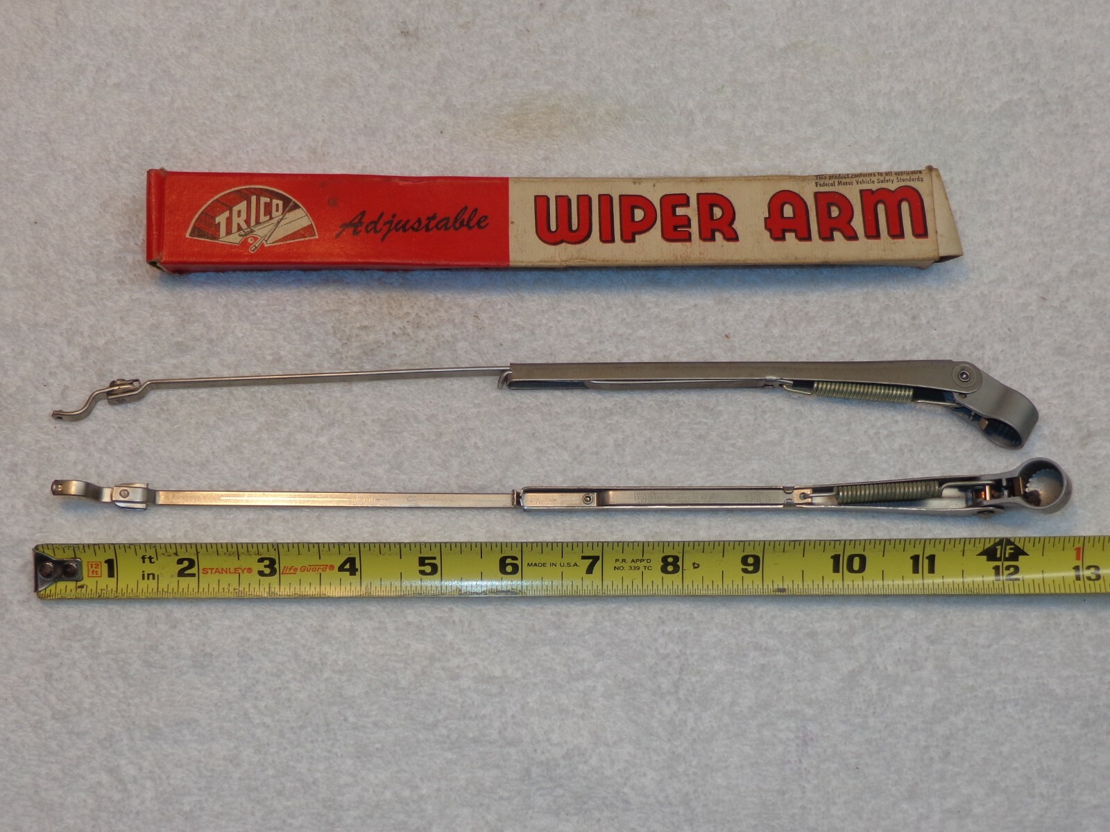 (2)..‘NOS’ Trico Wipers Arms.....Adjustable 7 ¾” 12 ¼”.....Made in