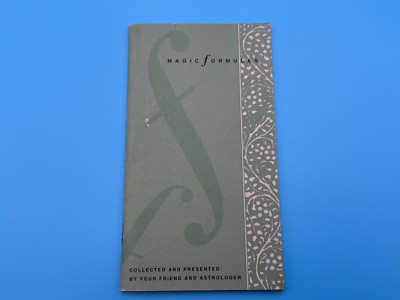 Vintage Magic Formulas Booklet Collected & Presented by Astrologer Nicole Delya