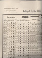 Sommerfahrplan Berlin 1934 (81x90) Nachdruck