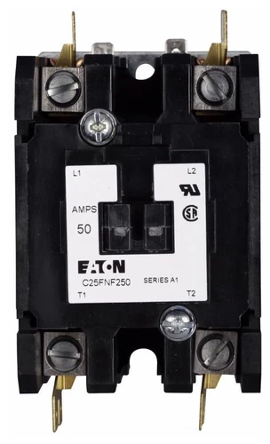 Eaton 24 Vac 50/60 Hz Coil 50 A Inductive 65 A Resistive 3-Pole F Open Encl.