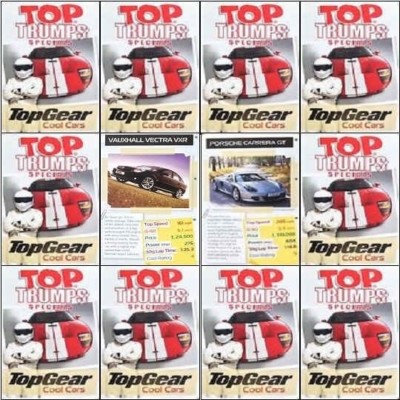 Top Trumps Single Card Top Gear Cool Cars Motoren Fahrzeuge - verschiedene Fabrikate (FB3)
