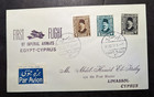 1932 Egypt Airmail First Flight Cover FFC Port Said to Limassol Cyprus — photo 1