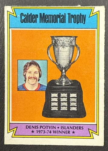 Denis Potvin [Calder Trophy] #252 1974 O-Pee-Chee card