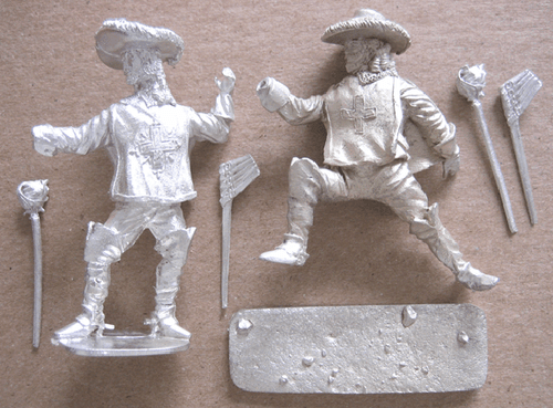 Valiant Miniatures Kit# 9869 - Dueling Musketeers - 54mm - Imagen 2 de 2