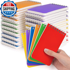 Pocket Notebook Bulk 3X5 Inch, 42 Packs Mini Top Bound Spiral Notepad, Memo Pads
