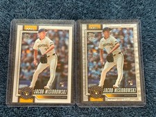2026 Topps Series 1 - Jacob Misiorowski #10 Silver Crackle Foil (RC) Plus Base