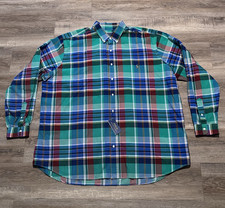 NEW Polo Ralph Lauren Men's 4XLT Green Plaid Oxford Long Sleeve Shirt 4XL TALL