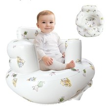 Inflatable Baby Seat Sitting Up Feeding Winnie The Pooh Built In Pump 3 Months