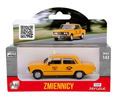 Fiat 125 Taxi Polish Movie ''Zmiennicy'' Auto Modell Spielzeug Diecast Maßstab 1:43 Daffi