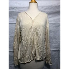 Tan Silk Cashmere Cardigan by Field Manor
