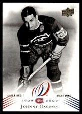 2008-09 Upper Deck Montreal Canadiens Centennial Johnny Gagnon Montreal