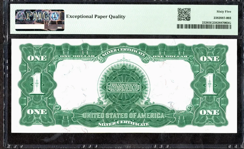 $1 1899 Silver Cert, Fr. 232 BLACK EAGLE Parker- Burke STUNNING PMG Gem 65EPQ - Image 2 of 2