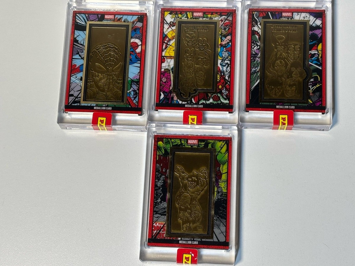 Marvel Medallion Card Lot Spider-Man Hulk X-Men Avengers Panini
