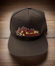 World Industries Brown Snapback Baseball Hat Skateboard Cap Mens NEW Fast Ship