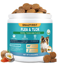 Flea and Tick Natural Prevention for Dogs Chewable, Flea & Tick 150 Chews Dog US