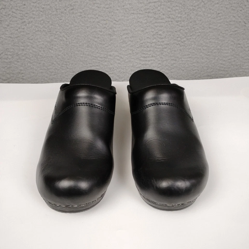 Sanita Original Danish Clogs Womens 38 Black Leather Pro Nurses Shoes US 7 - 7.5 - Image 2 of 4