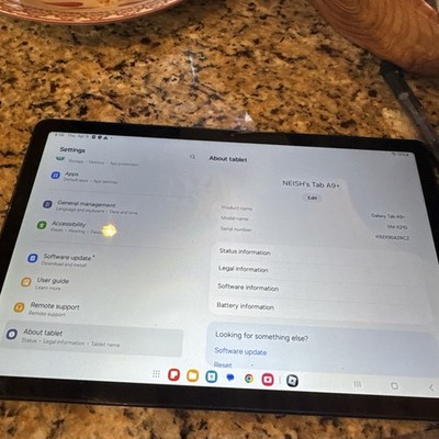 Samsung Galaxy Tab A9 Plus 10'' FOR PARTS OR NOT WORKING Black