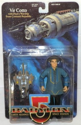 BABYLON 5 Action Figure VIR COTTO & Heavy Warship from Centauri Republic MOMC