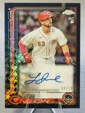 🔥⚾️LEVI JORDAN 2025 Topps Chrome Logofractor Black SP Variation Auto /10!!!⚾️🔥