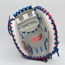Rawlings Liberty Advanced 33" RHT Softball Catchers Mitt Grey Red RLACM33FP-24GW