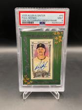 2025 Allen & Ginter Paul Skenes Green Frame Mini Auto /50 PSA 9