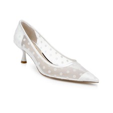 Women's Jewel Badgley Mischka Elena Evening Pumps Ivory Satin