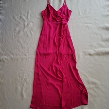 Hot Pink Slip Dress Women's Size Small, Long Maxi By Express