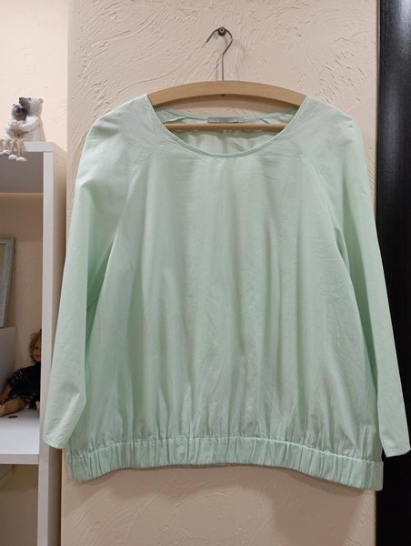 Women COS Shirt Green Cotton 38 / M / 46 #6SSQ