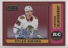 2018 O-Pee-Chee Platinum Retro 2019-20 Update Red Rainbow Dylan Sikura Auto 9zx