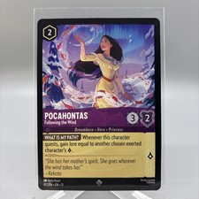 Disney Lorcana Winterspell Pocahontas Following the Wind 42/204 Super Rare