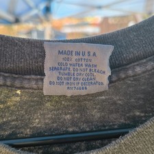 Made in USA Single Stitch Pepsi Gray Graphic Tee 100 Cotton L/XL Men's T-Shirt