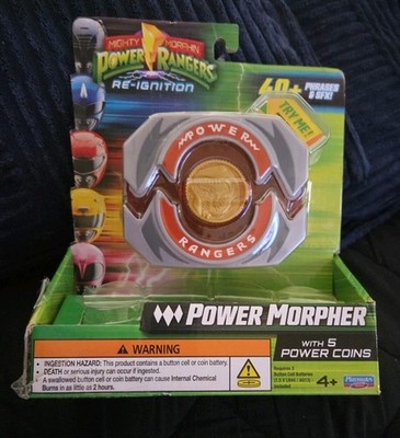 Power Morpher Power Rangers Re-Ignition Belt Clip with 40 Phrases & 5 Coins New