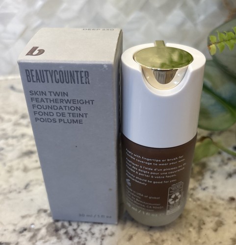 BNIB Deep 650 beautycounter skin twin featherweight foundation 30 ml makeup NEW - Bild 2 von 7