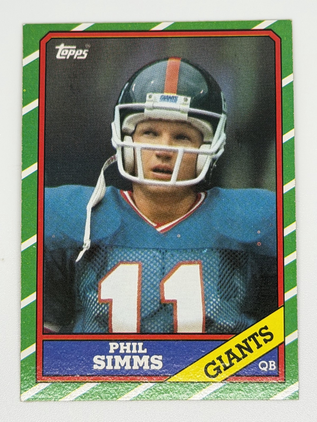 Phil Simms 1986 Topps #138 New York Giants