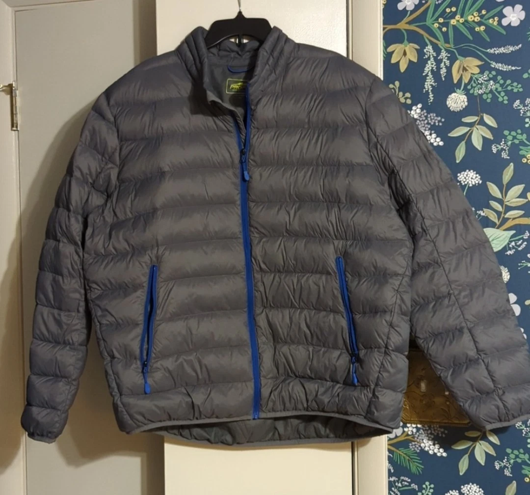 G. H. Bass Propel Packable Down Puffer Jacket Coat men's XXL Grey