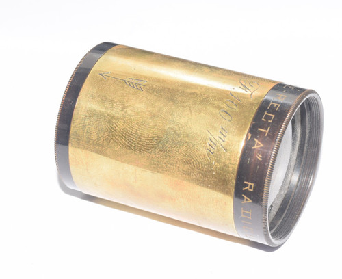 Brass Radiguet Massiot Paris Cine Recta  F= 100mm Lens