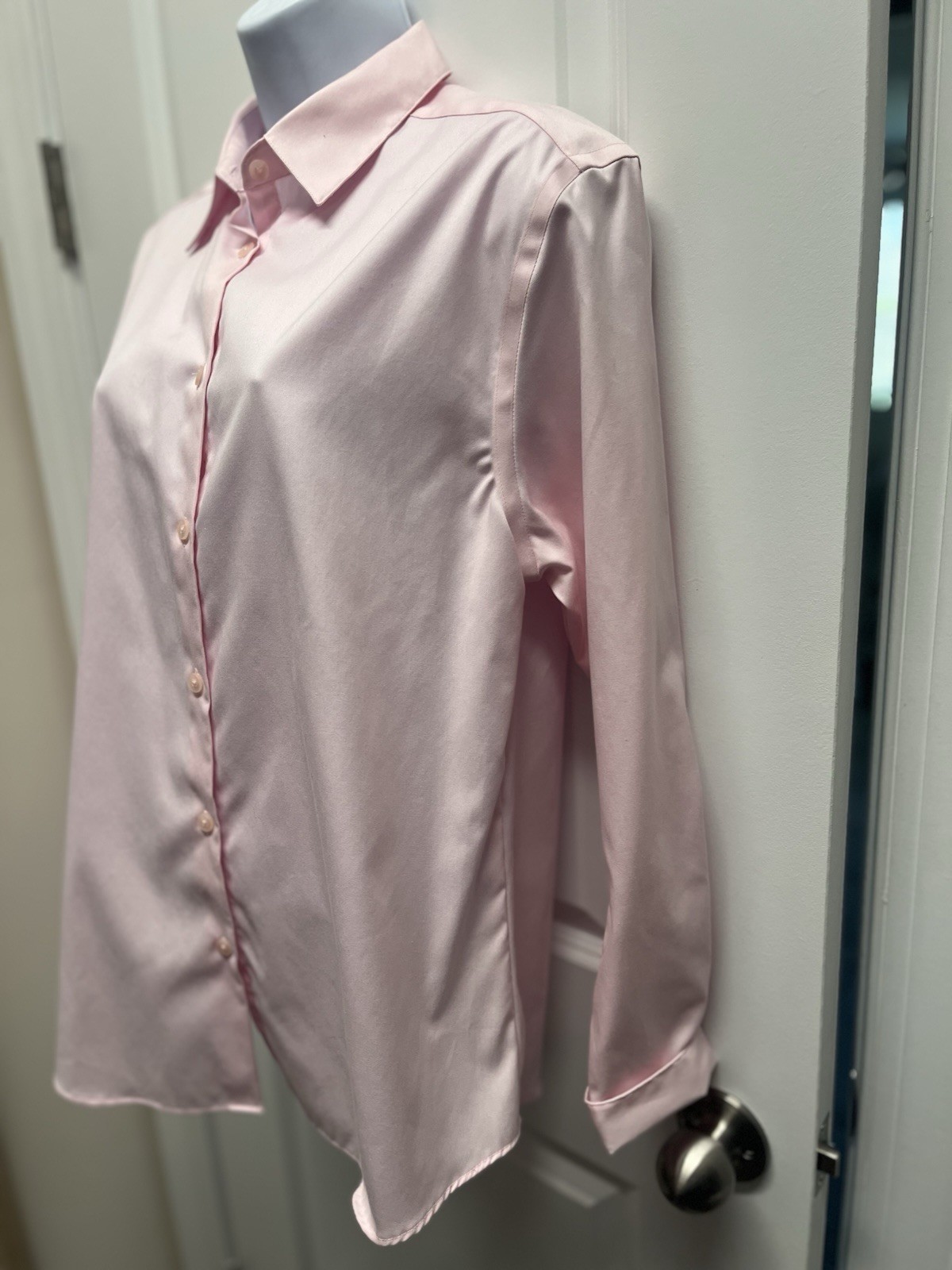 Pendleton Solid Button Down LS Shirt Women's 10 P… - image 2