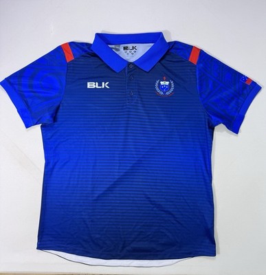 BLK BEYOND LIMITS KNOWN Samoa Rugby Football Polo Shirt Men's 2XL Blue Logo