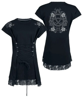Black Premium by EMP Damen Rooted in Reverence printed Oversized T-Shirt with