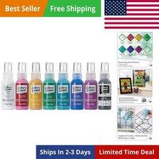 Jewel Tones Stained Glass Painting Kit, 8 Piece Glass Paint Set for DIY Arts ...