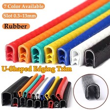 Rubber Edge Protector Finisher Trim Strip Color U Shape Guard Seal Slot 0.3~13mm
