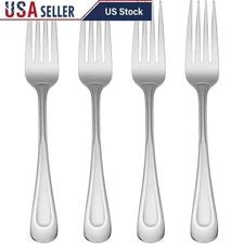 Satin Sand Dune Forks Set of 4 Stainless Steel Elegant Durable Dishwasher Safe
