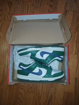 Nike Dunk Low Gorge Green Midnight Navy Women's Leather Sneakers DD1503-300