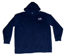 Under Armour Mens Size Large Pouch Pocket Long Sleeve Lightweight Blue Hoodie