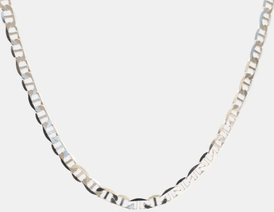 925 Silber Mariner Ankerkette Halskette gepunzt poliert 50 cm Unisex Neu