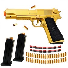 Golden Foam Bullet Toy Pistol with Shell Ejecting for Kids 6